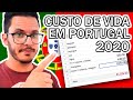 CUSTO DE VIDA EM PORTUGAL 2020 - NOSSO GASTO MENSAL