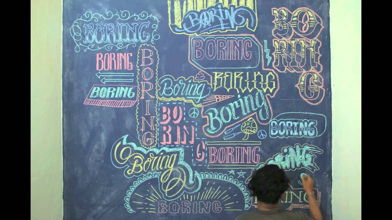 chalkboard lettering 