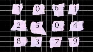 Graph Paper Numbers Motion Background