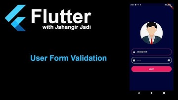Create User login screen | Form validation | Flutter | Part 2