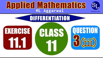 Applied Mathematics ML Aggarwal Ex 11-1 Q3-iii Find the derivative of x^3 using first principle