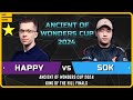 Wc3  ud happy vs sok hu  finals  ancient of wonders cup 2024