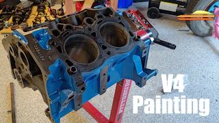 Painting A Rare V4 Engine For My Saab Sonett