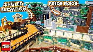 Lego Zoo Lion Pride Rock & Angled Elevated Walkway