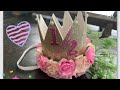 DIY PRINCESS BIRTHDAY CROWN *      HAPPY 1/2 BIRTHDAY Crown