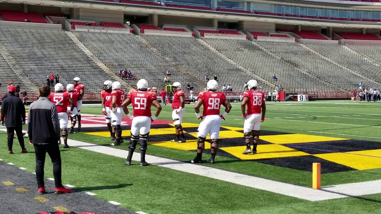 Maryland Football Spring Practice 9 Qbs D Backs D Line 2019 04 13
