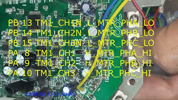 hoverboard STM32F103C8T6 hack pin out explained for STM32CubeIDE for robot BLDC motors