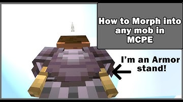 How to morph into any mob with no mods. (Minecraft Bedrock Edition).
