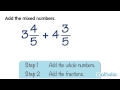 Mixed Numbers Addition Quiz