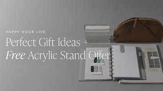Perfect Gift Ideas + Free Acrylic Stand Offer | Happy Hour Live | Cloth & Paper