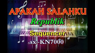REPUBLIK - APAKAH SALAHKU [karaoke] || sx-KN7000