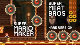 Super Meat Bros. Hard Version By Bluex2 Super Mario Maker