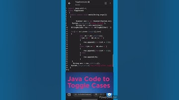 Java Code to Toggle Cases 💯 #shorts #viral #coding #java #programming