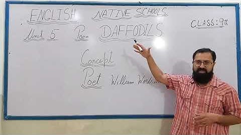 Class 9th | Subject English | Unit# 5 - Daffodils - Concept | Native Schools
