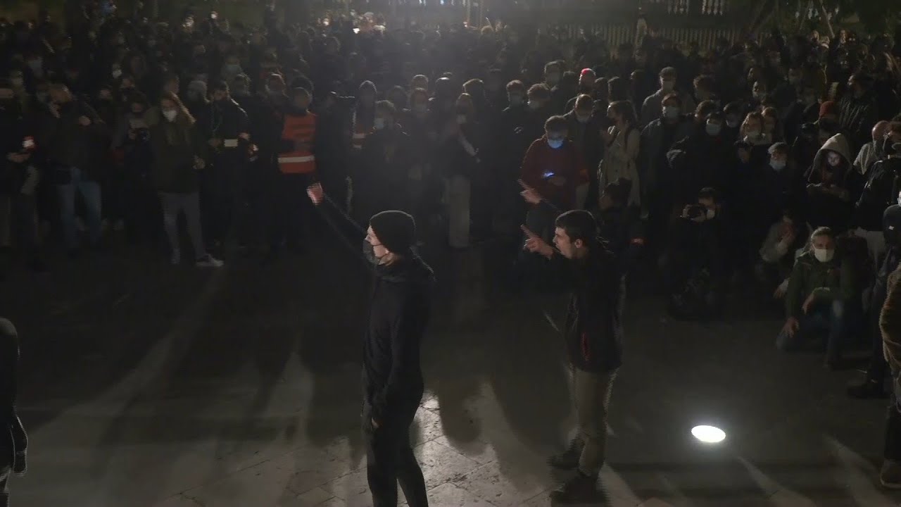 Hundreds protest in Barcelona against arrest of Spanish rapper Pablo Hasel | AFP