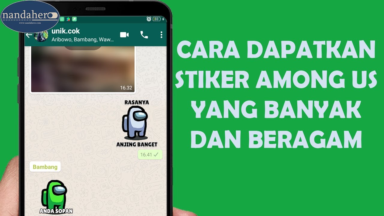  STIKER  WHATSAPP AMONG  US  INDONESIA YouTube