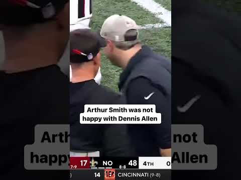 Smith wasn’t happy with a late td in the falcons-saints game #nfl #shorts