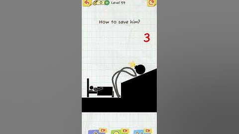 draw 2 save stick man game 59 level complete 💯💯 #viral #draw2save #games #viral #gaming #shorts