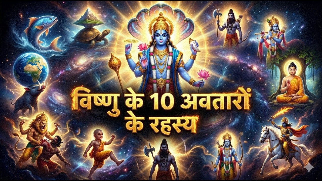 Vishnu Avatar Secrets | भगवान विष्णु के 10 अवतारों के अद्भुत रहस्य #vishnupuran #10million #shreeram