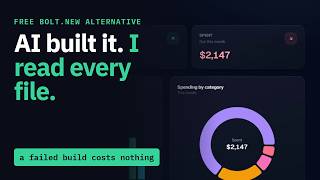 Free Bolt.new Alternative — AI Built This App, I Reviewed It