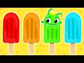 Novo episódio! Aprenda as cores das frutas e legumes com Groovy o Marciano | Rainbow Popsicles
