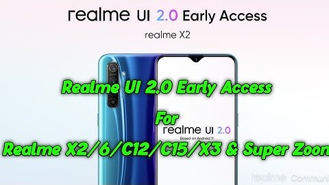 Realme UI 2.0 Update For Realme X2/6/C12/C15/X3| Realme UI 2.0 Update For X2| Realme UI 2.0 Features