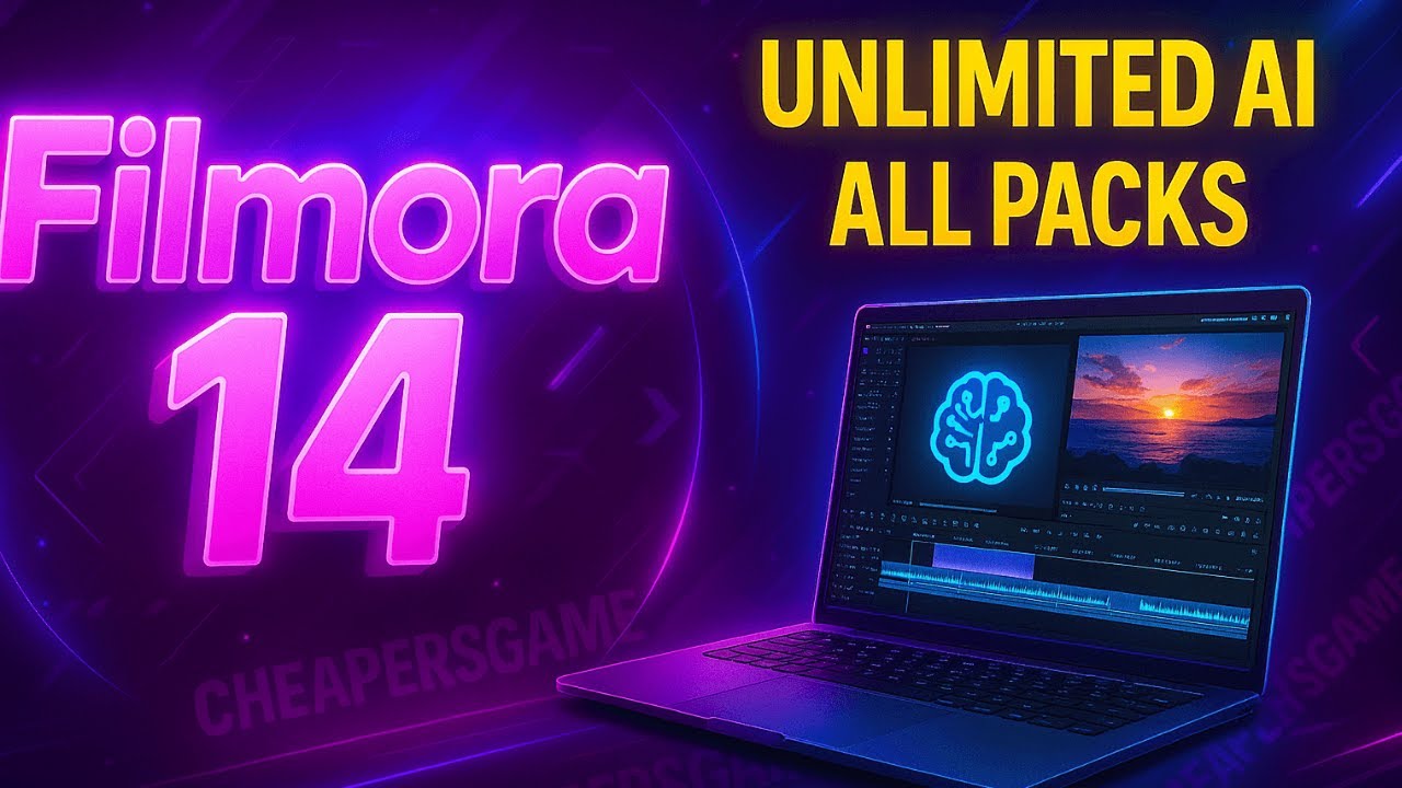 Filmora 14 Pro 🔥 Get AI Credits + All Packs — Cheaper Than Ever! 💻 