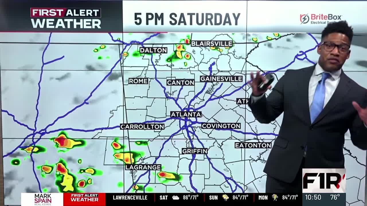 First Alert | Scattered rain and storms return late weekend/early next ...