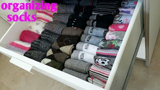 ترتيب الجوارب بطريقة تبقيهم مرتبين باستمرار/طريقةكونماري. ماري كوندو organizing socks in Marie Kondo