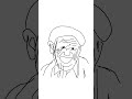 🎨 Amazing Old Man Line Art Drawing | Simple Sketch Tutorial #Shorts
