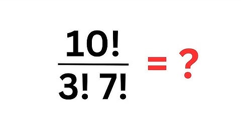 A Nice Factorial Problem | You Should Learn This Trick...