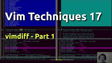 Vim Techniques 17 - vimdiff (part 1)