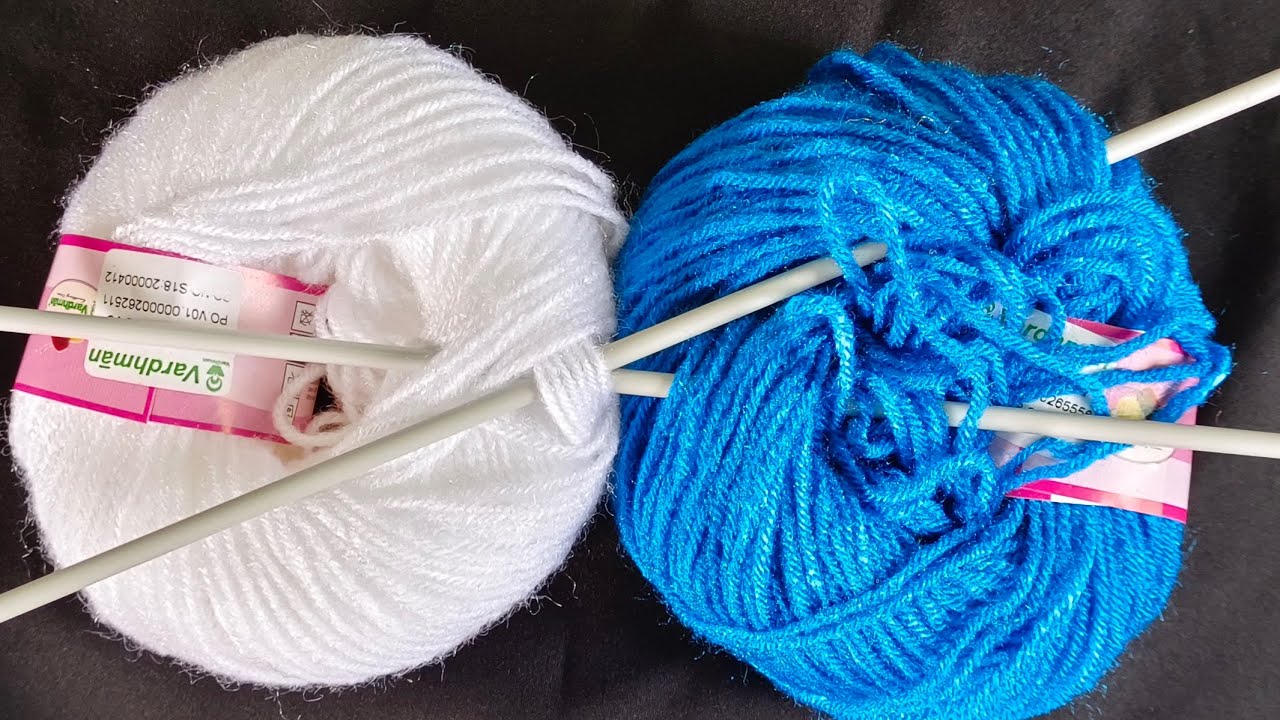 Two colour sweater design for baby boy & girl/double colour knitting design/दो रंग की बुनाई