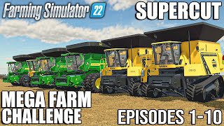 MEGA FARM CHALLENGE - SUPERCUT (Episode 1-10) | Farming Simulator 22