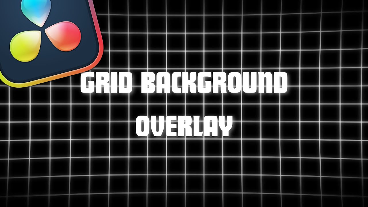 How to make a grid background in Davinci Resolve