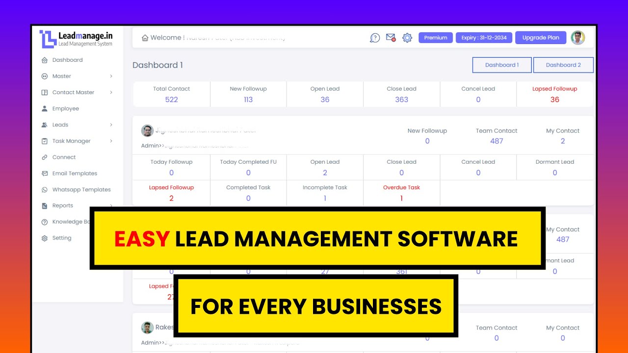 Lead Management System | Full Setup Video | SME Business | How to use ...