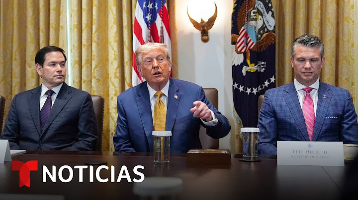 Trump se reúne con su Gabinete en la Casa Blanca