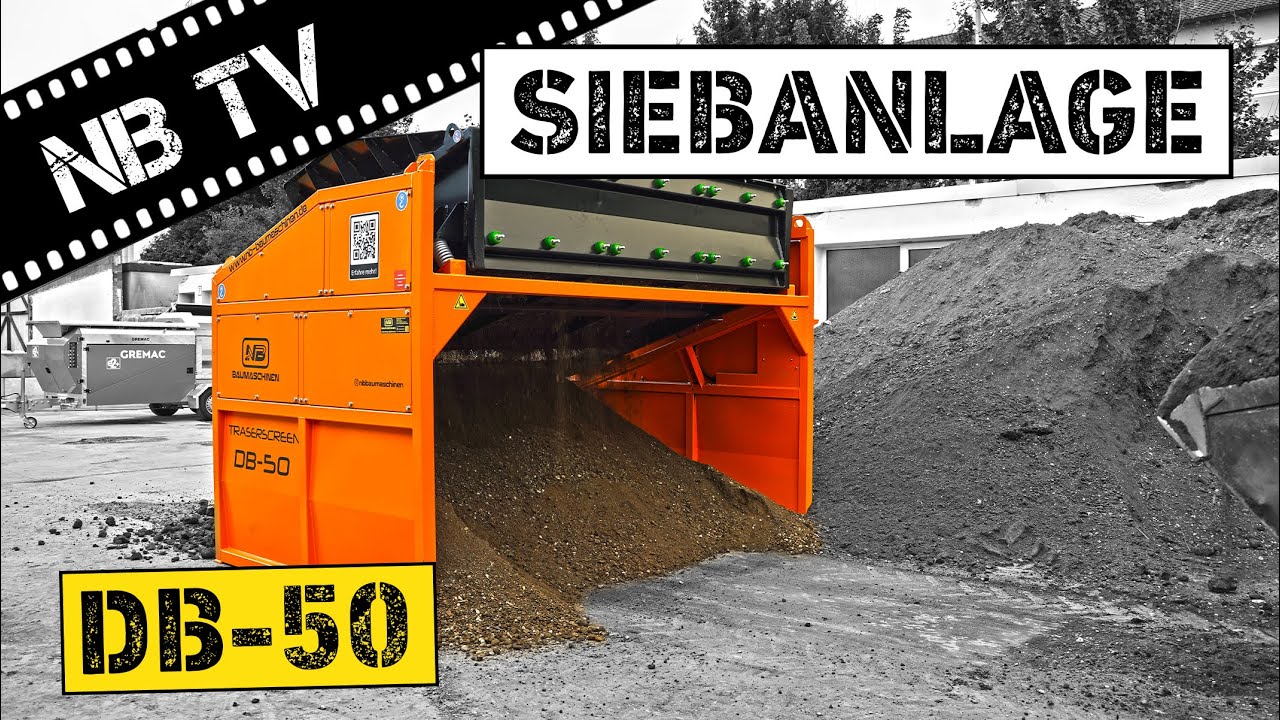 Mobile Siebanlage DB50 Sieben von Erde YouTube