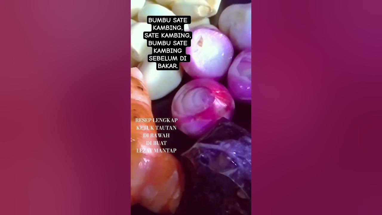 RACIKAN BUMBU SATE KAMBING SEBELUM DI BAKAR #bumbusate #bumbusatekambing #satekambing