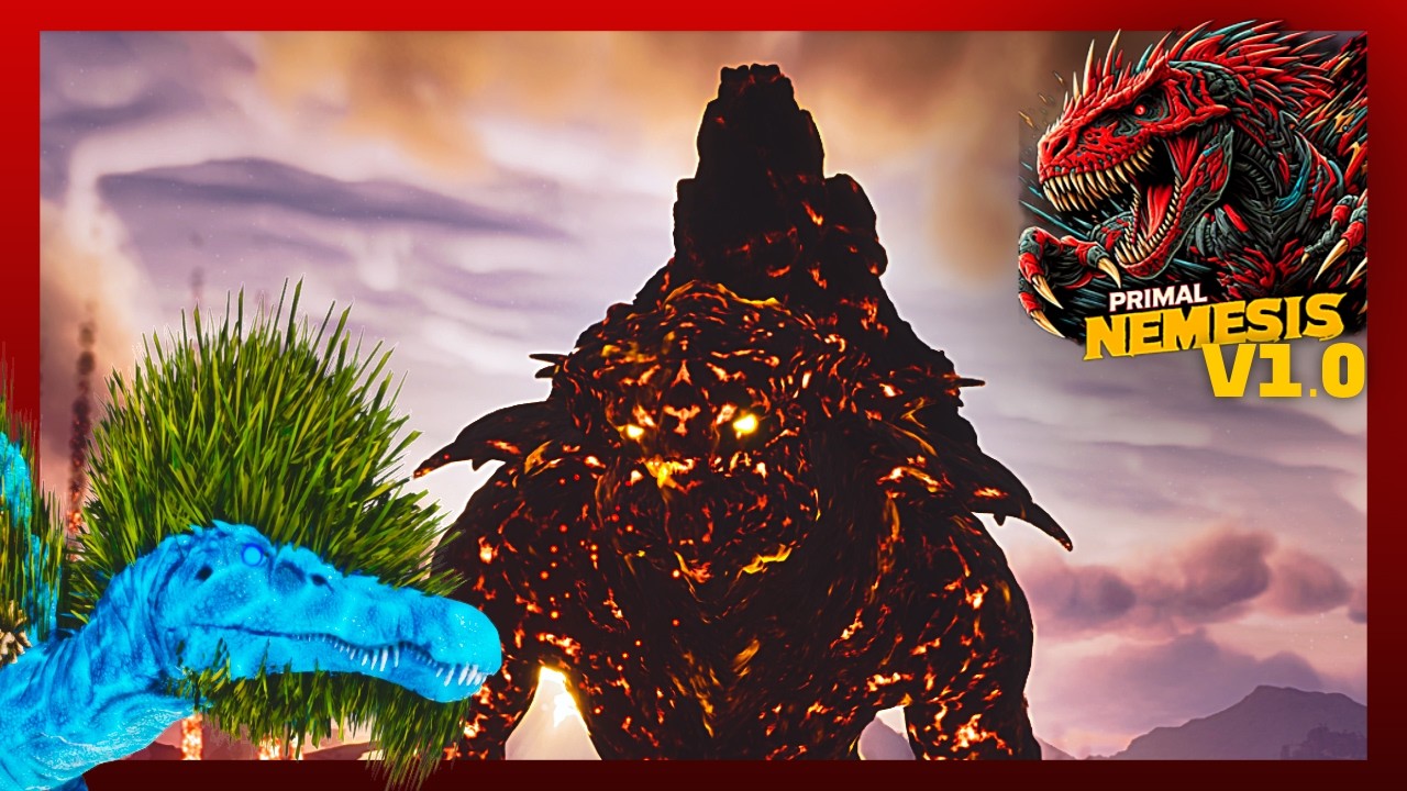 Ark Primal Nemesis v1.0: Hydro Spino vs Volcanic Boss! - YouTube