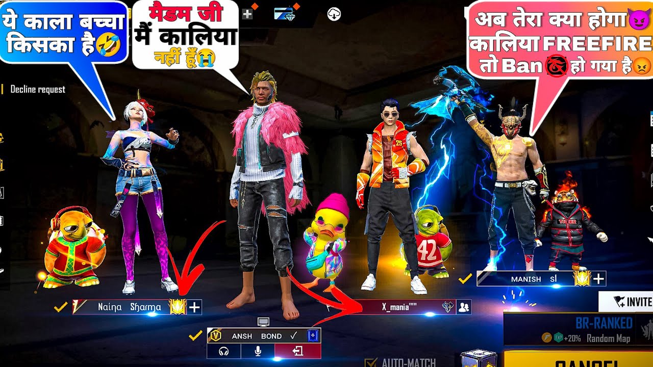 Grandmaster Girls challenged me🤒आजा कालिया Adam 1 vs 2 Bad Girls में !!😡