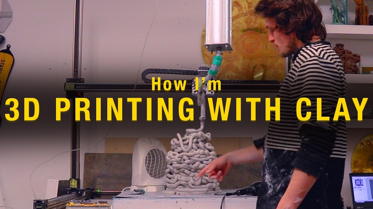 How I'm 3D printing with clay to make my sculptures - YouTube