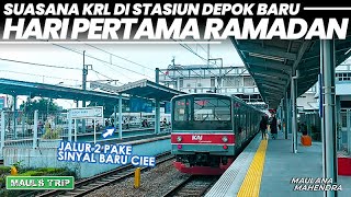 Naik Commuter Line HARI PERTAMA PUASA RAMADAN, Eh Ketemu Yang Baru di DEPOK BARU | MAUL'S TRIP