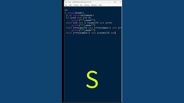 S Pattern Python Code