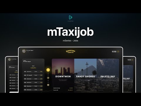 CodeM mTaxiJob — Advanced Taxi Script CodeM mTaxiJob — Advanced Taxi Script FiveM preview
