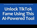 How to Go Viral On TikTok Without Followers - AI Powered TikTok Research App Tik Analyzer Review