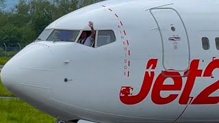 Jet 2 Boeing B737 Pilot’s Inaugural Departure From Liverpool John Lennon Airport