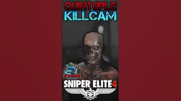 Quintuple Killcam | Sniper Elite 4 #shorts
