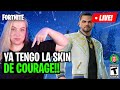 SKIN EXCLUSIVA DE COURAGE EN FORTNITE ❤ LAVALKIRIA 🖤 #epicpartner