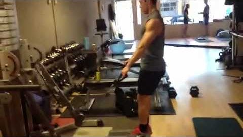 Bent over rows drop set